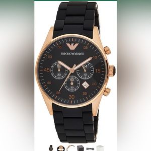 Emporio Armani AR5905 Men’s Rose Gold Chronograph Watch